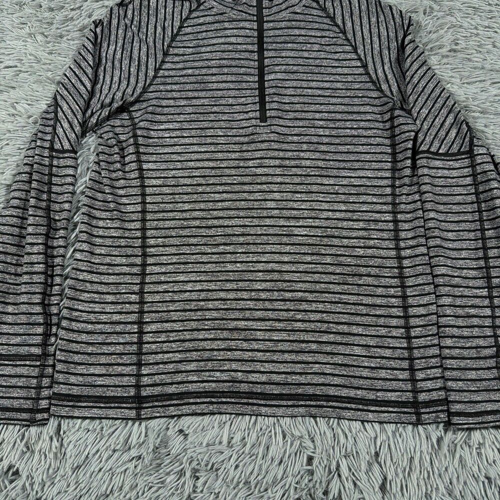Lululemon Hoodie Small Gray Black Quarter Zip Sweat Session Performance Mens - Picture 4 of 16